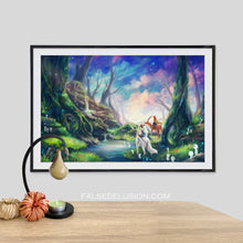 Load image into Gallery viewer, Ghibili Princess Mononoke poster