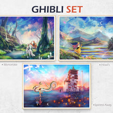 Load image into Gallery viewer, Ghibli Howls Moving Castle poster